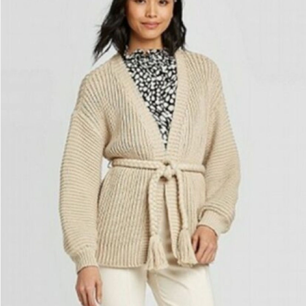 Chunky Beige Cardigan
